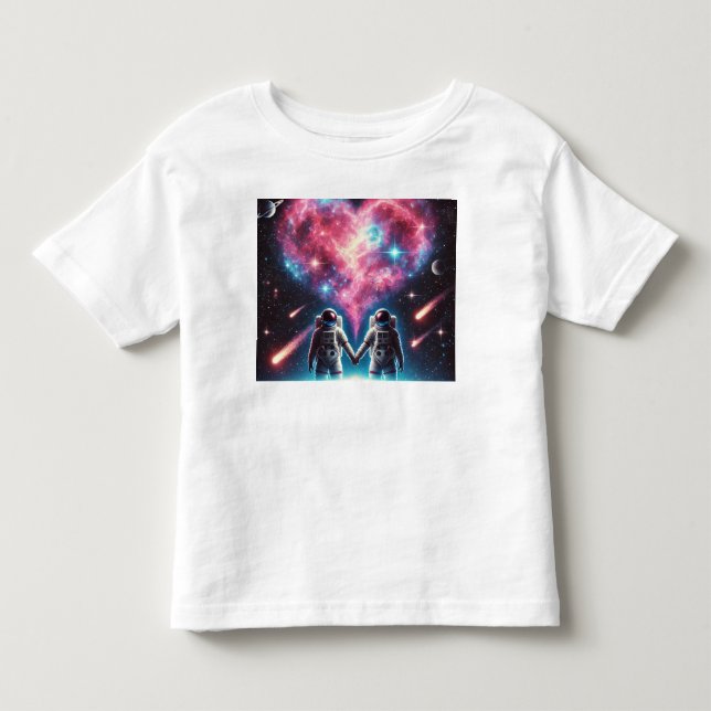 Astronautengalaxischer T - Shirt (Vorderseite)