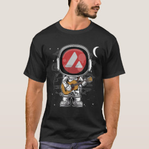 Astronautengitarre AVAX-Münze zum Mond C T-Shirt