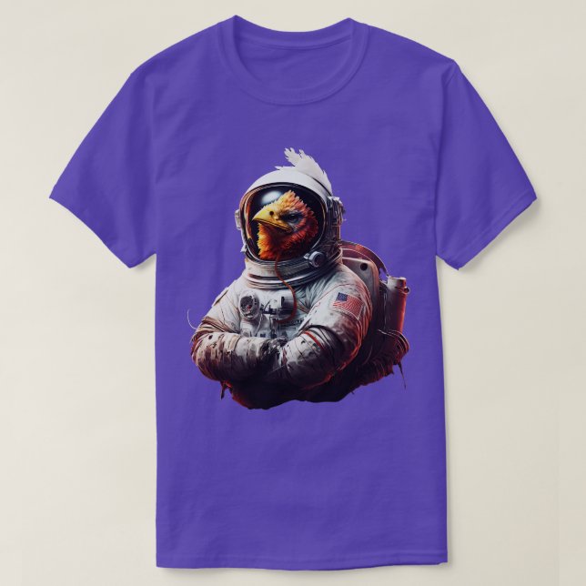 Astronautenhähnchen 3 T-Shirt (Design vorne)