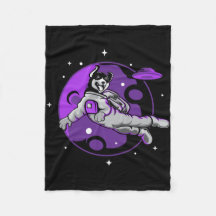 Astronautenhund fliegt im Weltraum