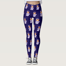 Astronautenhund Niedlicher Hundedesign Leggings
