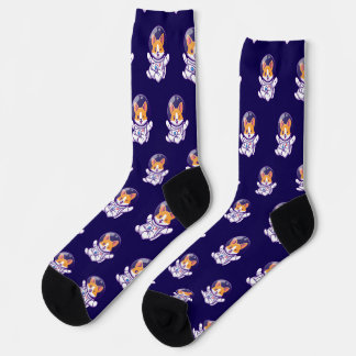 Astronautenhund Niedlicher Hundedesign Socken