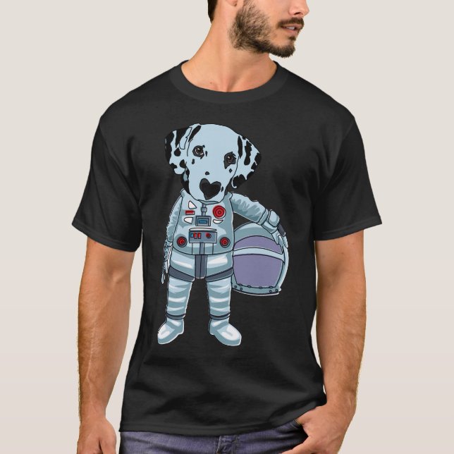 Astronautenhund T-Shirt (Vorderseite)