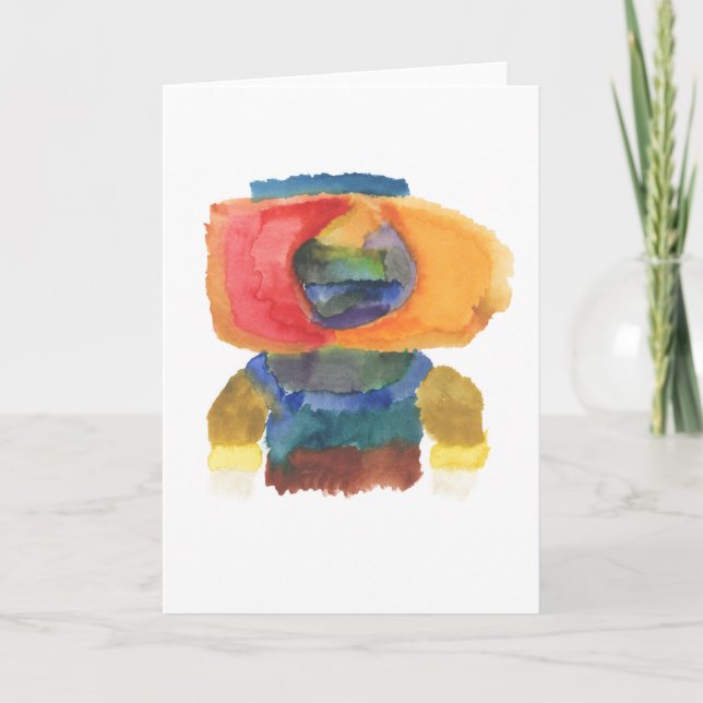 Astronautenkarte Dankeskarte (Vorderseite)