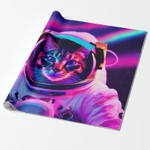 Astronautenkatze Geschenkpapier