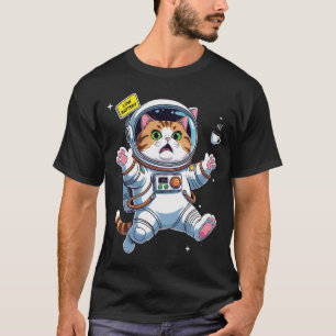 Astronautenkatze in Schwierigkeiten T-Shirt