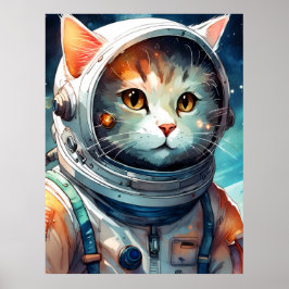 Astronautenkatze Poster