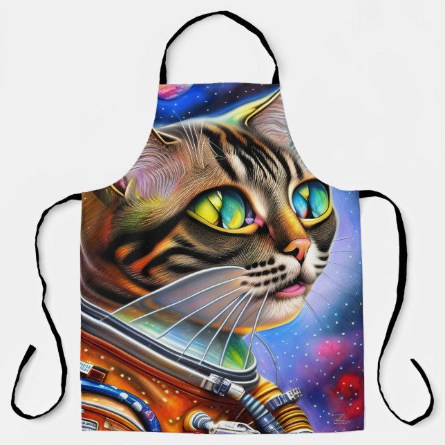Astronautenkatze Schürze (Vorderseite)