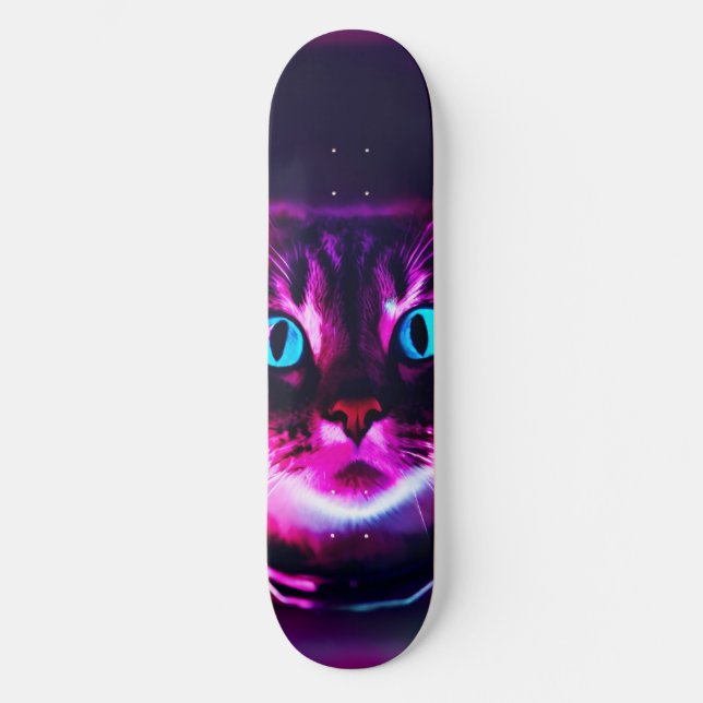 Astronautenkatze Skateboard (Vorderseite)