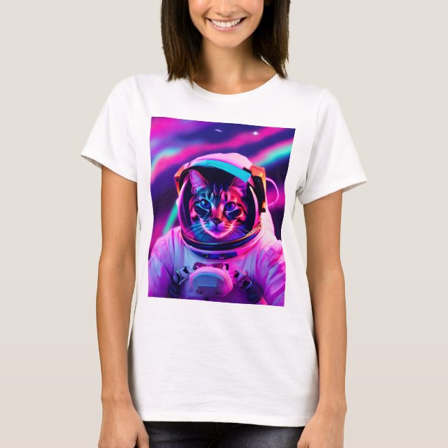Astronautenkatze T-Shirt (Vorderseite)