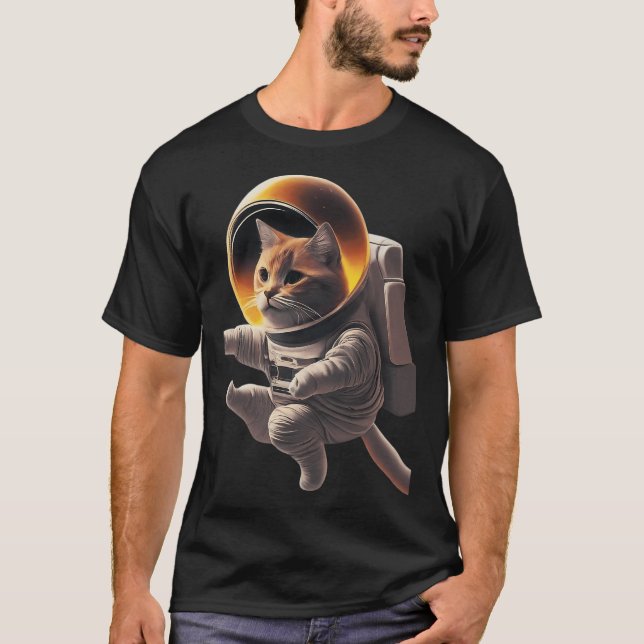 Astronautenkatze T-Shirt (Vorderseite)