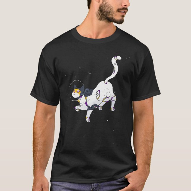 Astronautenkatze T-Shirt (Vorderseite)
