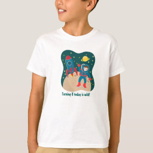 Astronautenkind auf der Mond-Geburtstagsparty T-Shirt