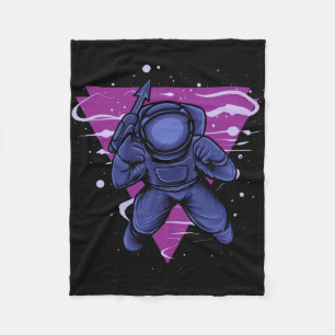 Astronautenkrieg im Weltraum Fleecedecke