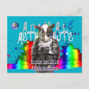 Astronautenkuh Postkarte