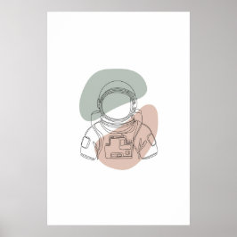 Astronautenkunst Poster