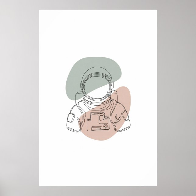 Astronautenkunst Poster (Vorne)