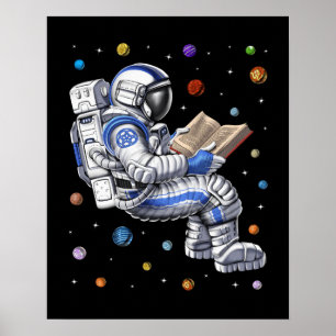 Astronautenlesbuch Poster
