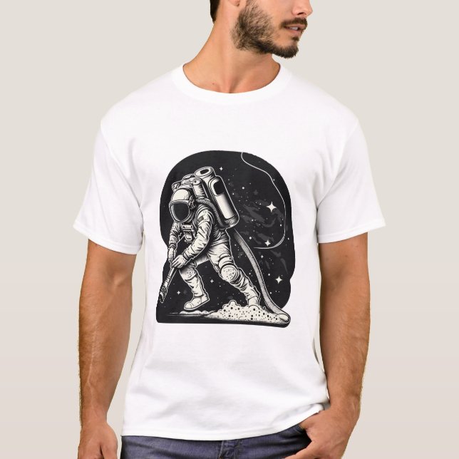 Astronautenlüfter Cool T-Shirt (Vorderseite)