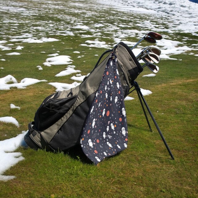 Astronautenmuster Golfhandtuch (Golf Towel)