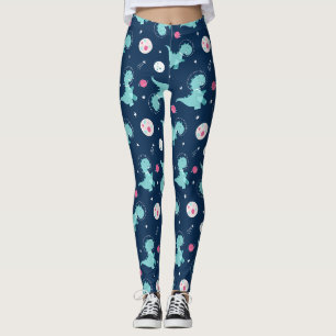 Astronautenmuster Leggings