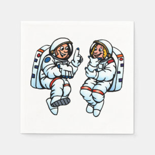 Astronautenpapier Napkins Serviette