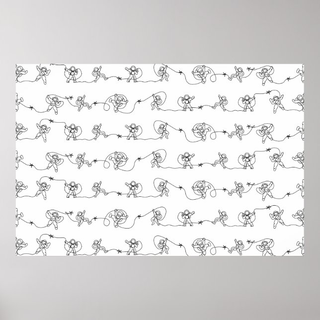 Astronautenposter Poster (Vorne)