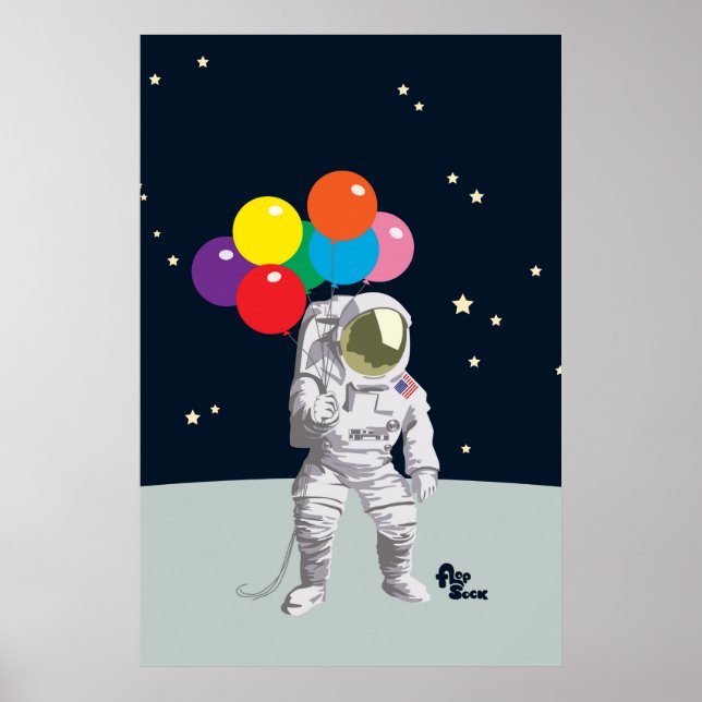 Astronautenposter Poster (Vorne)