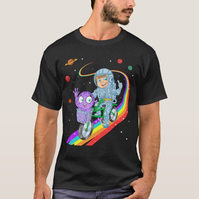 Astronautenrad T-Shirt (Vorderseite)