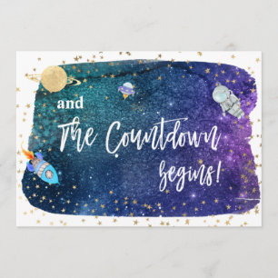 *~* AstronautenraketenBaby-Dusche Einladung