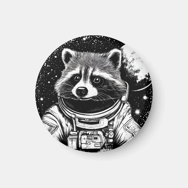 Astronautenrakkos Magnet (Vorne)