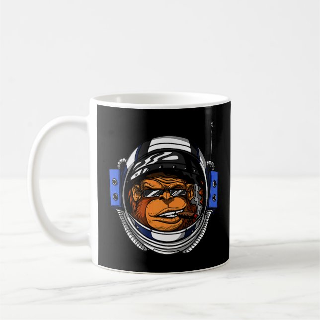 Astronautenraumflugzeug-Science Fiction Kaffeetasse (Links)