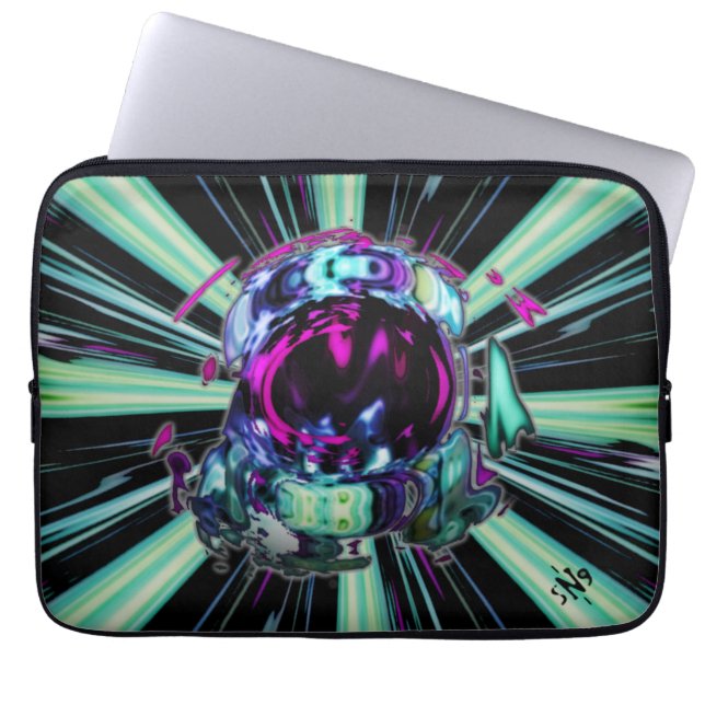 Astronautenreise v3 laptopschutzhülle (Vorderseite)