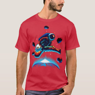 Astronautenrocken im Weltraum T-Shirt