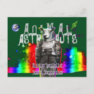 Astronautenschaf Postkarte