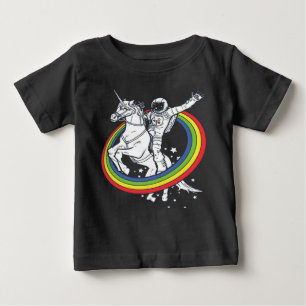 Astronautenschiff Unicorn Baby T-shirt