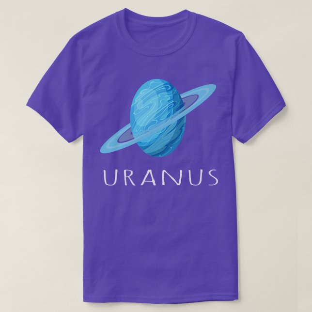 Astronautensolarsystem , Weltraumliebhaber Uranus T-Shirt (Design vorne)