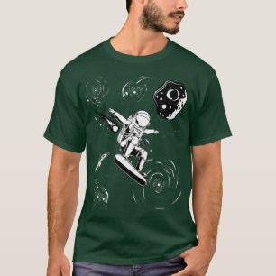 Astronautensurfen, Skate im Weltraum Universum sur T-Shirt