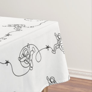 Astronautentablette Tischdecke