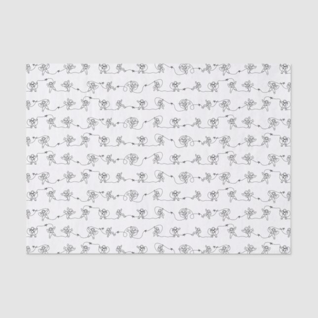 Astronautenteppich Seidenpapier (Vorderseite)