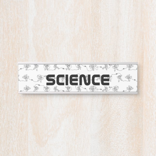 Astronautentürzeichen Türschild (Vorderseite )