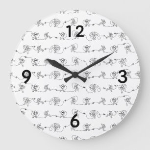 Astronautenuhr Große Wanduhr