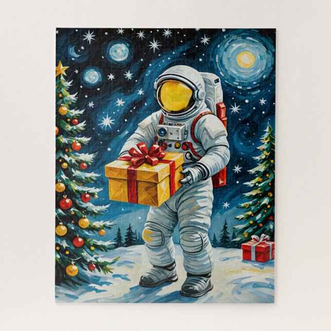 Astronautenweihnachtsfeier Puzzle (Vertikal)