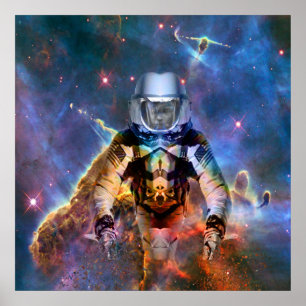 Astronautenzersplitterung Poster