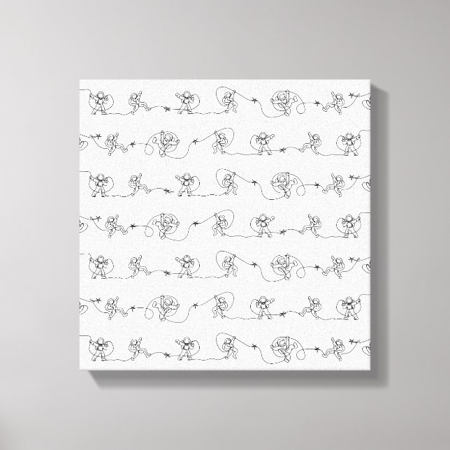 Astronautin Canvas Print Leinwanddruck (Vorderseite)