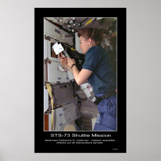 Astronautin Catherine G. Coleman Karos Astrokultur Poster