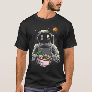 Astronautin Eating Ramen Noodles T-Shirt