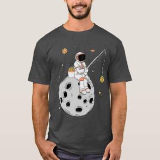 Astronautin Fishing Bitcoin Stock Trading Prem T-Shirt