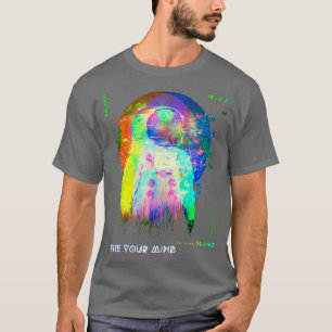 Astronautin FreeYourMind Glitchy Melting Vaporwave T-Shirt