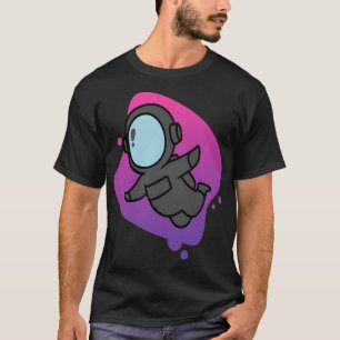 Astronautin Gift schwarzer Astronauten Crewmate Fl T-Shirt